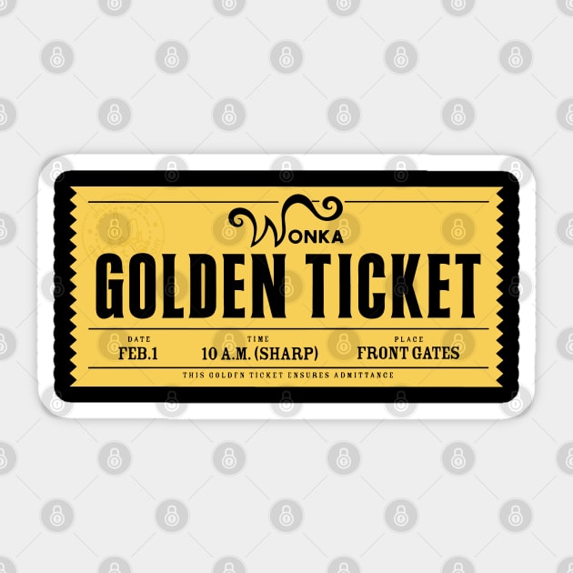 Golden Ticket Sticker by rysiupol